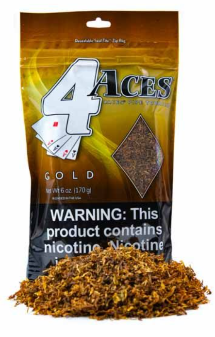 4 Aces Piped Tabaco - Gold