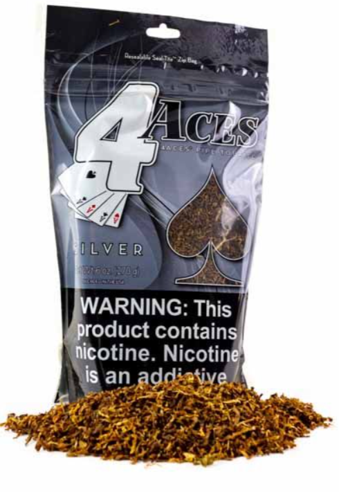 4 Aces Piped Tabaco - Silver
