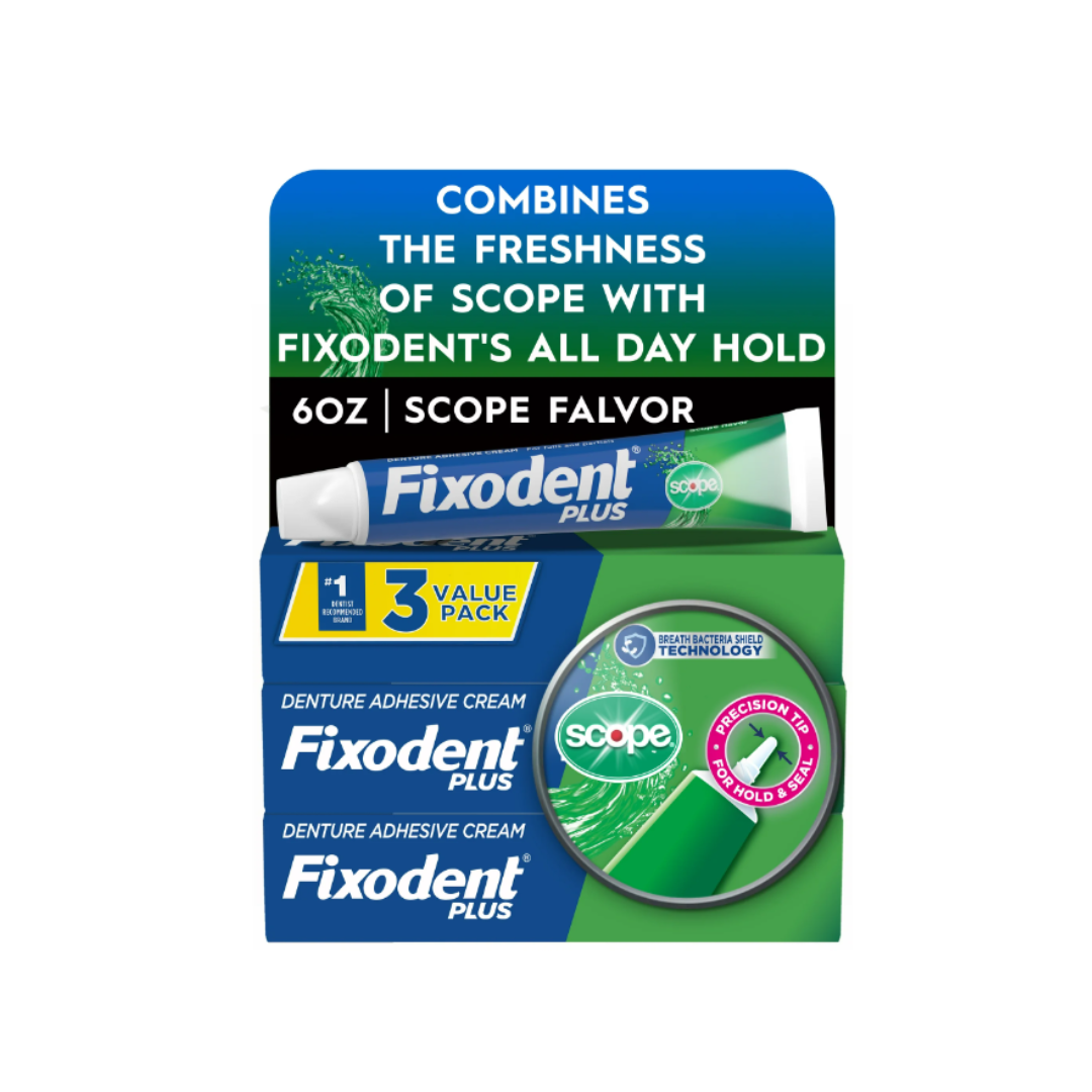 Fixodent Plus with endoscope