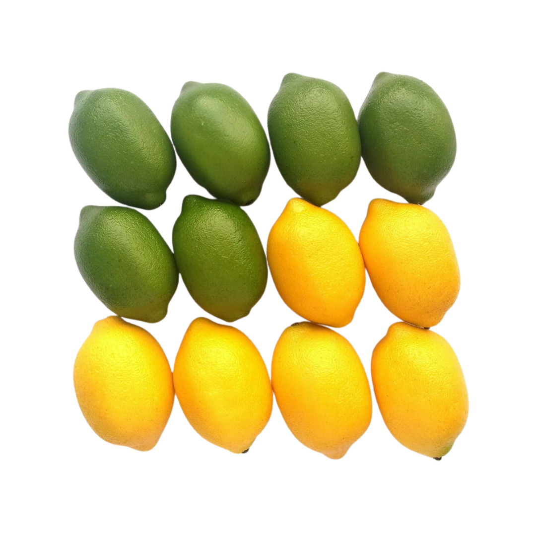 Green limes or yellow lemons