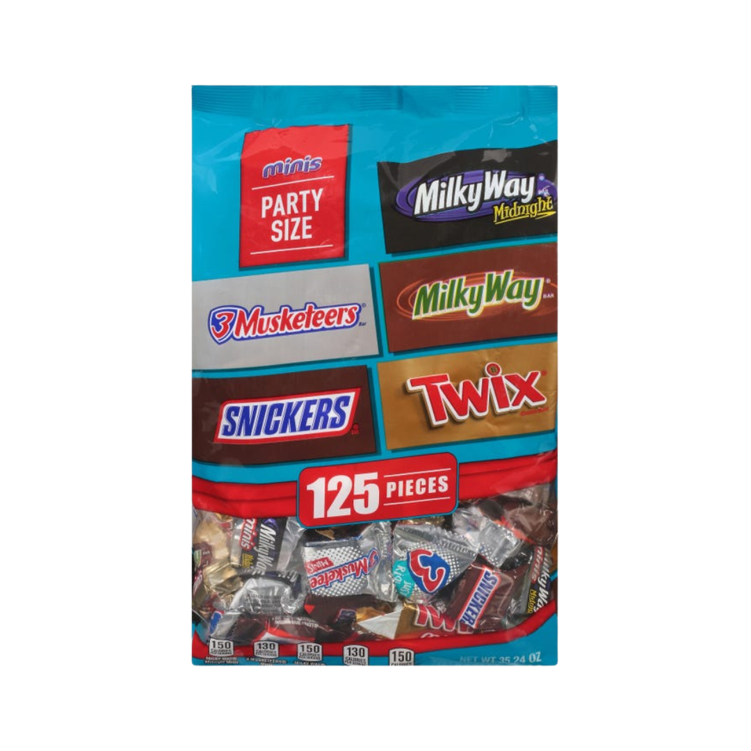 Bag of miniature chocolate bars