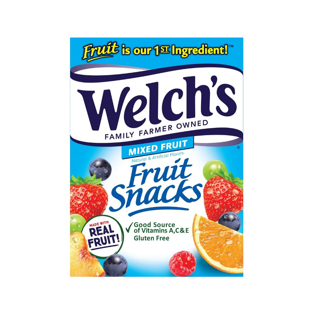 Small box of fruit snacks
