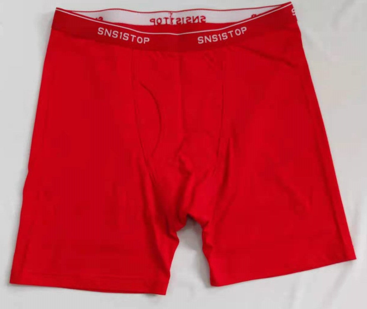 SNS 1 STOP BOXER BRIEFS SOLID COLOR UNDERWEAR - DUOBLE X, red image