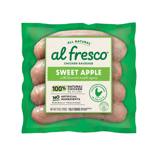 Al Fresco Sweet apple Chicken Sausage - 4 count