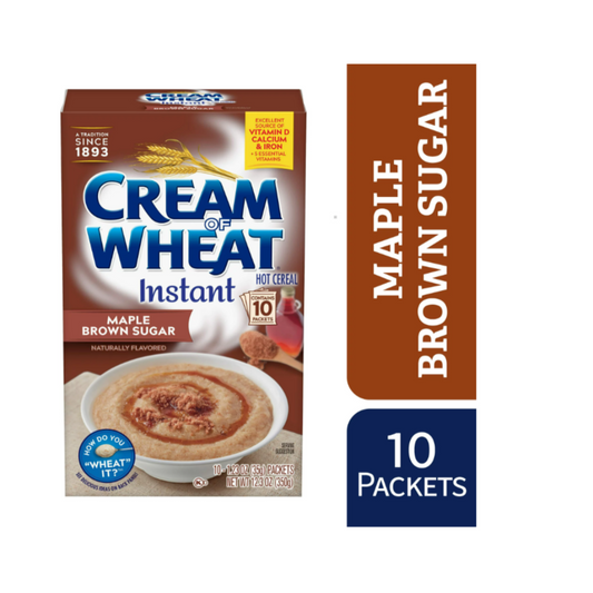 Cream of Wheat original and Maple brown sugar