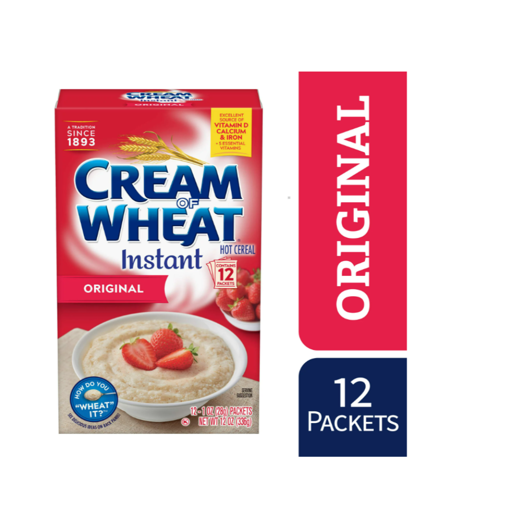 Cream of Wheat original and Maple brown sugar