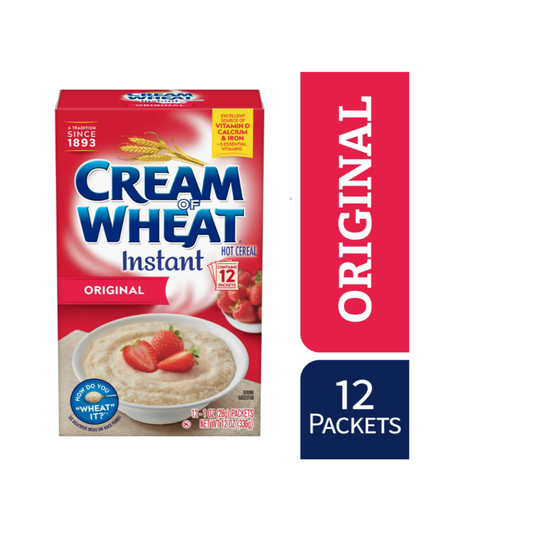 Cream of Wheat original and Maple brown sugar