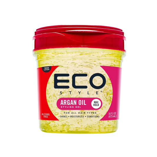 Hair Gel alcohol Free - Eco Style Argan Oil Hair Styling Gel - 16 oz - Moisturizing Unisex