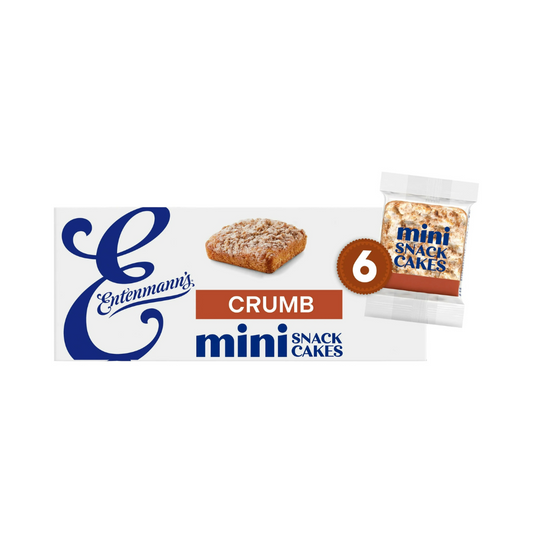 Entenmann's Baker's Delights Cinnamon Sugar Crumb Cakes 6 Individual Packs 12.25 oz