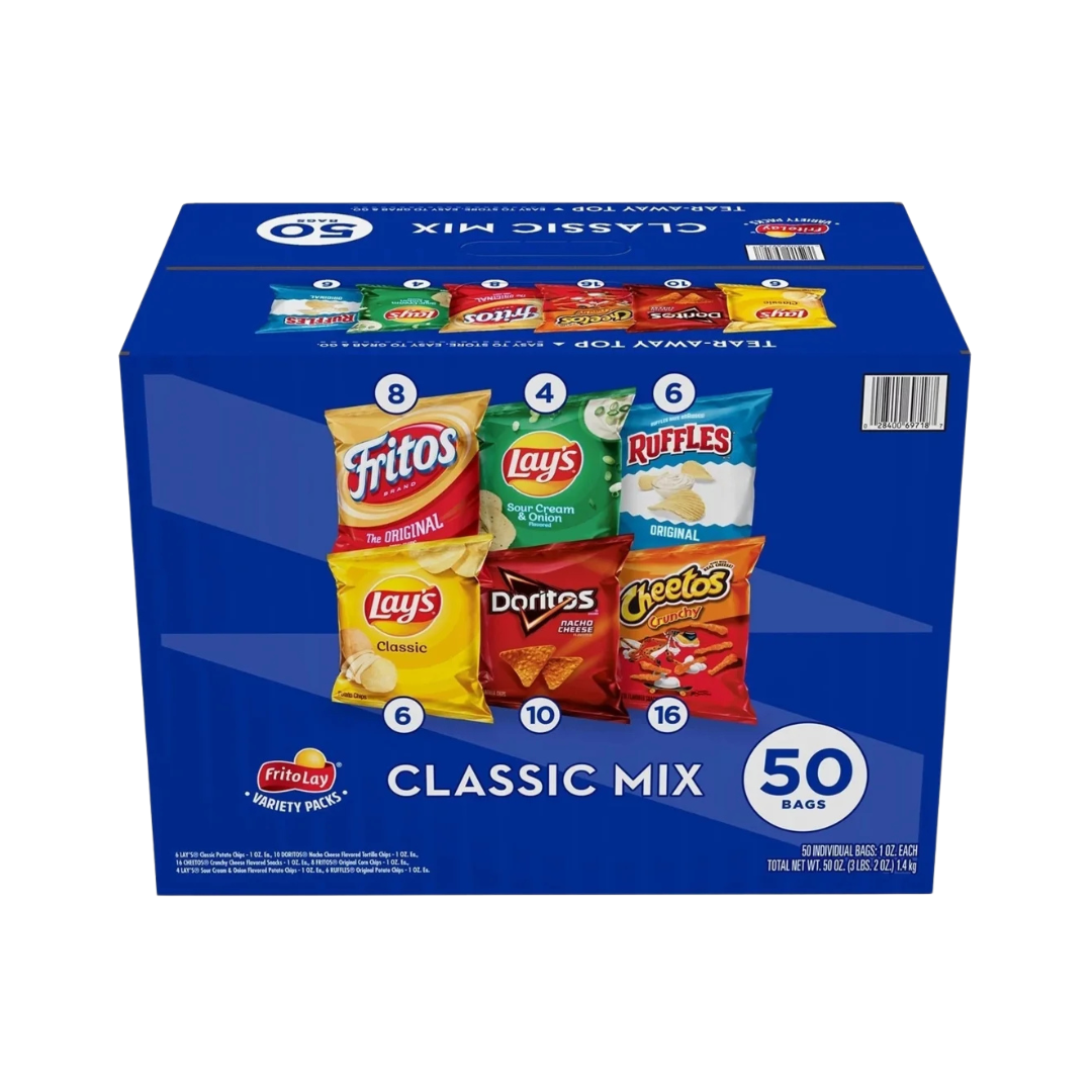 Frito-Lays Products - Frito Lays Clasic Mix 50 Bags In the Case