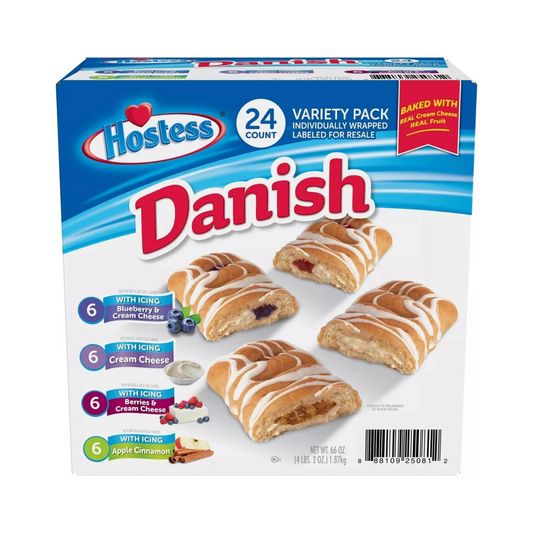Hostess Variety Pack Danish - 24 pk.