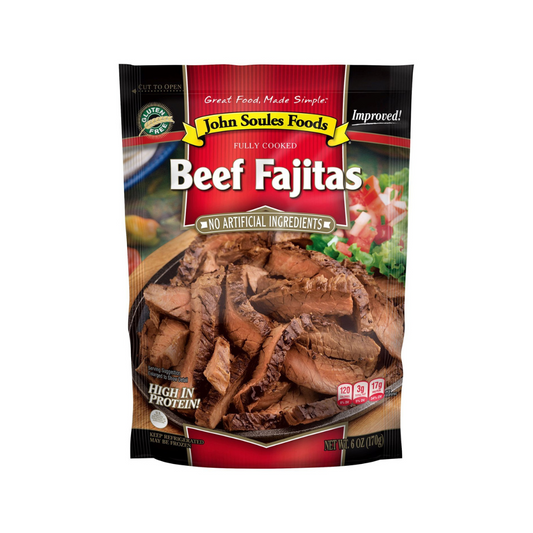 John Soules Foods - Beef Fajitas-6 oz. Package