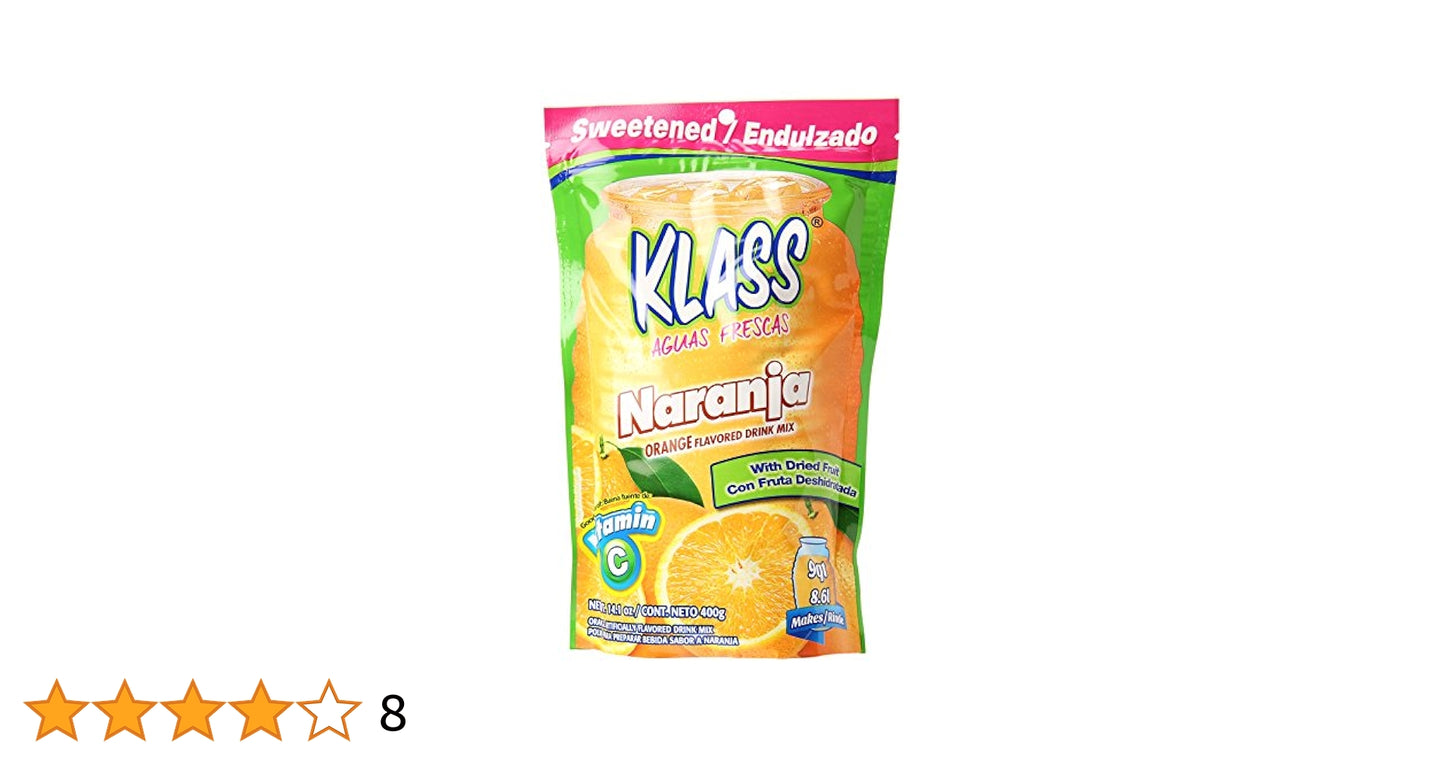 Klass Powder drink mix - Orange/Naranja