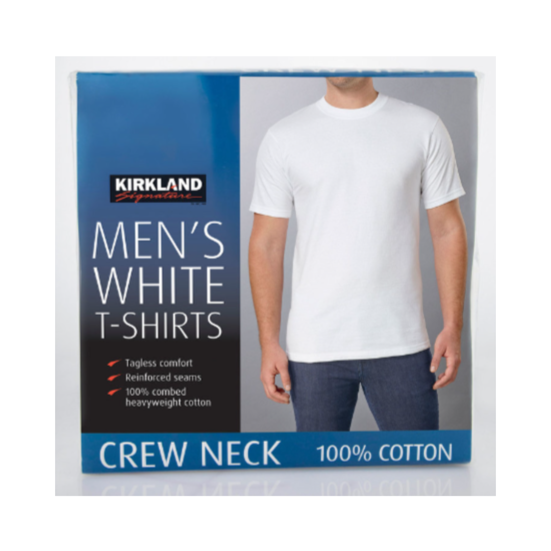 6 Pack KIRKLAND Signature Men's Crew Neck T-shirts / undershirts