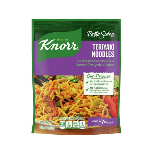 Knorr No Artificial Flavors Teriyaki Noodles Pasta Sides Ready Meals 4.6 oz