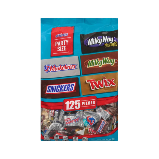 Minis Party Size Chocolate Candy Bars Bag