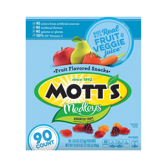 Mixed Fruit Snacks, - MOT'S 90 COUNT FRUIT SNACKS