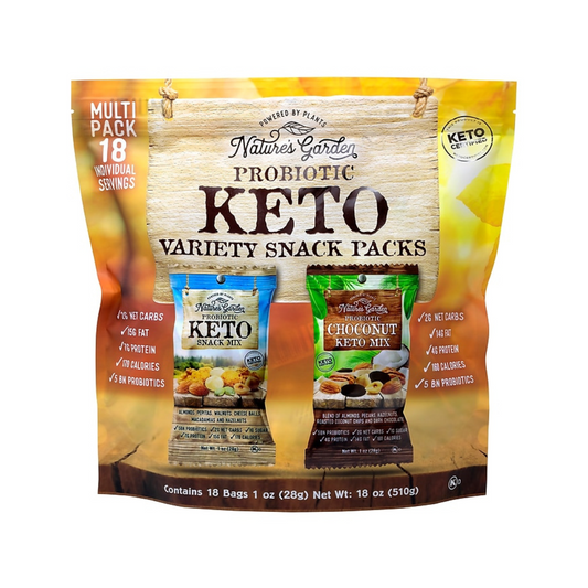 Natures Garden Probiotic Keto Variety Snack Packs 18