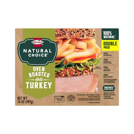 Hormel Natural Choice Sliced Oven Roasted Deli Turkey - 14oz