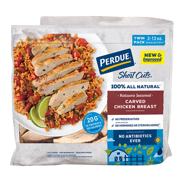 Perdue Carved Chicken Breast (Twin Pack) - Short Cuts Original