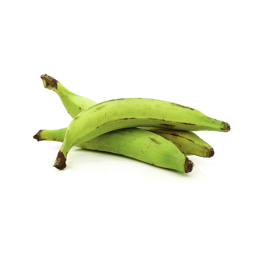 Plantains Green sold By The Pound (PLATANOS POR LA LLB )