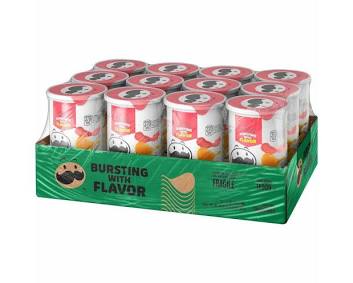 Pringles Grab & Go - Single Flavor Cases 12 In A Case Hermetically Sealed Cases - Pizza  (2.3 oz Per Can)