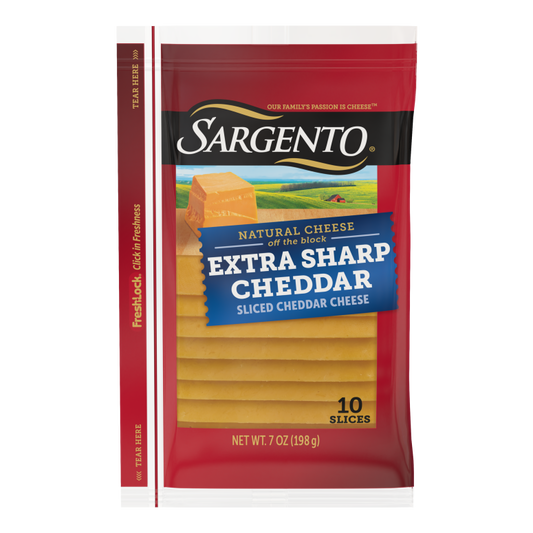 Sargento Sliced Extra Sharp Natural Cheddar Cheese - 11 Slices