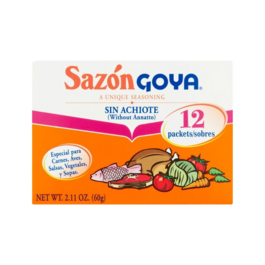 Sazon Goya sin Achote 12 packets 2.11 oz