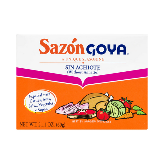 Sazon Goya 12 packets 2.11 oz - Sin Achiote