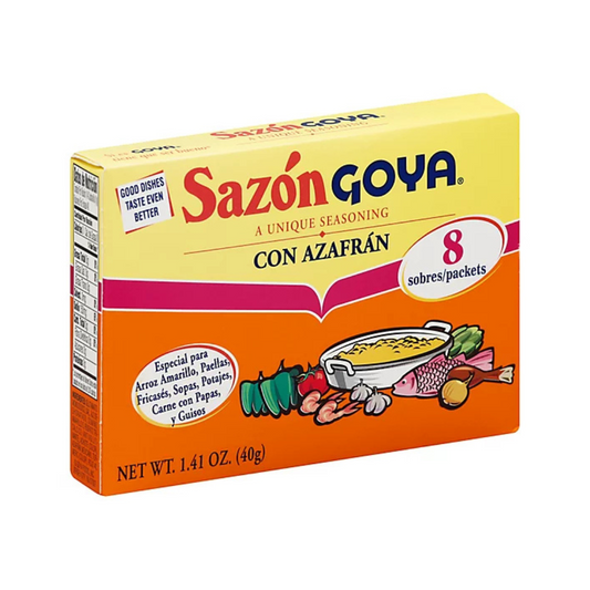 Sazon Goya 8 packets box 141.oz - Azafran