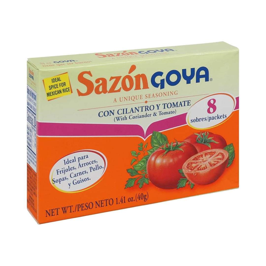 Sazon Goya 8 packets box 141.oz - Cilantro y Tomate