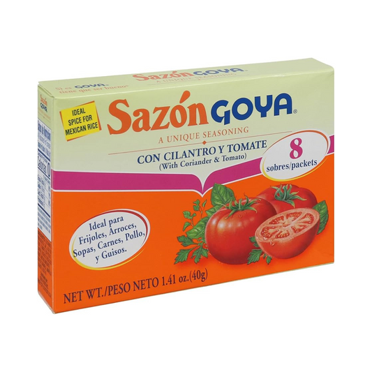 Sazon Goya 8 packets box 141.oz - Cilantro y Tomate