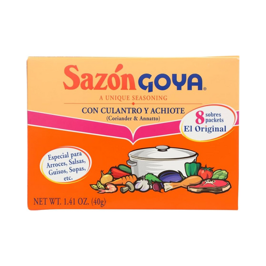Sazon Goya 8 packets box 141.oz - Culantro y Achiote