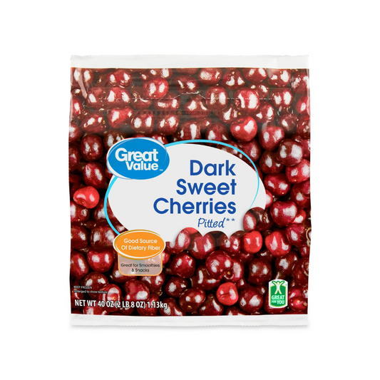 Great Value Pitted Dark Sweet Cherries - 16 oz
