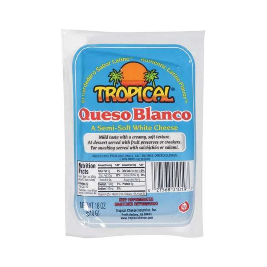 Tropical Brand White Cheese - Queso Blanco Regular