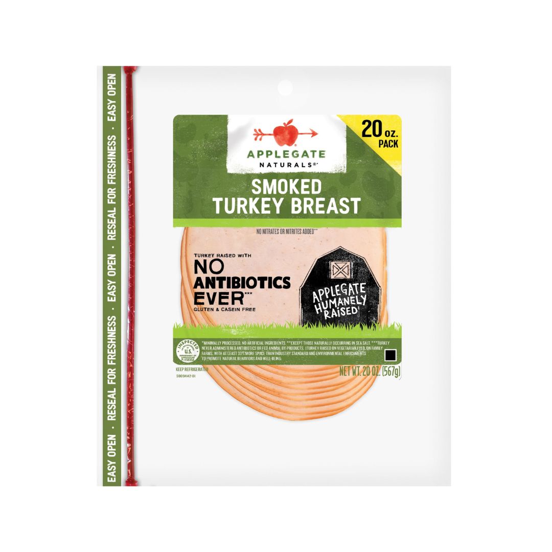 Applegate Natural Smoked Turkey Breast Sliced - 20 oz