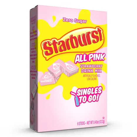 STARBURST Strawberry Drink Mix, Low Calorie STARBURST Strawberry Drink Mix