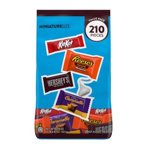 Bag of miniature chocolate bars