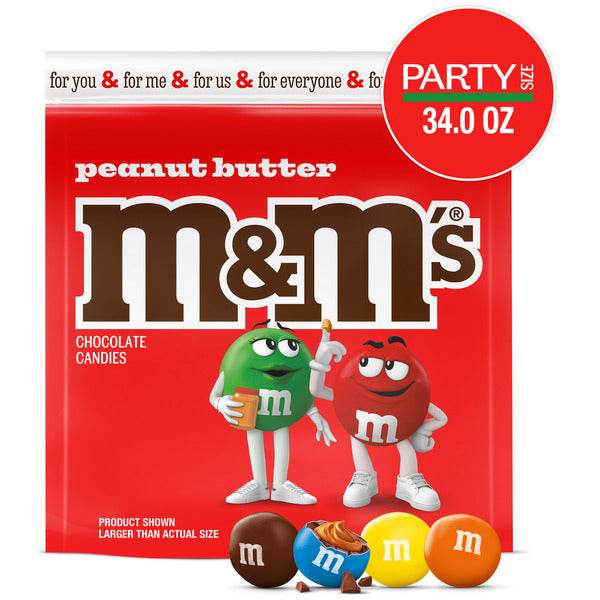 M&M S PEANUT BUTTER PARTY SIZE