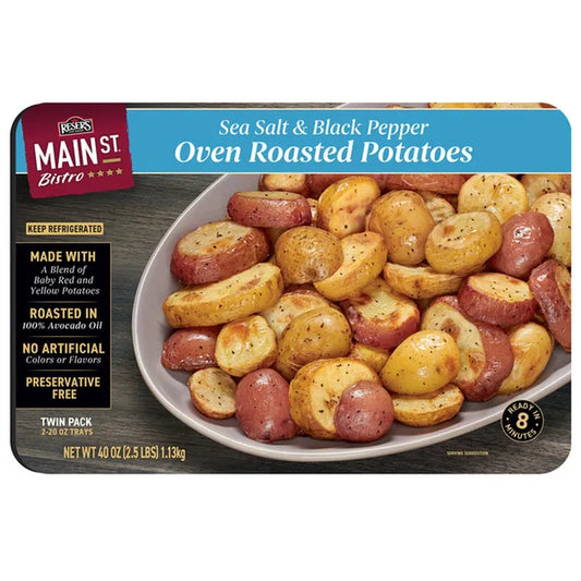 Main Street Oven Roasted Potatoes, Sea Salt & Black Pepper, 20 oz, 2 count