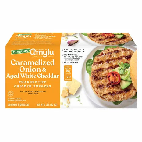 Amylu Carmelized Onion & Gouda Chicken Burger, 2LB